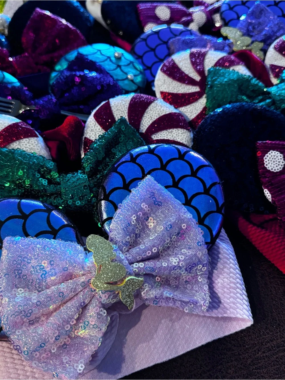 Bulk Lot of 26 Brand New Stretchy Minnie Ear Infant Headbands-Wholesale Pricing